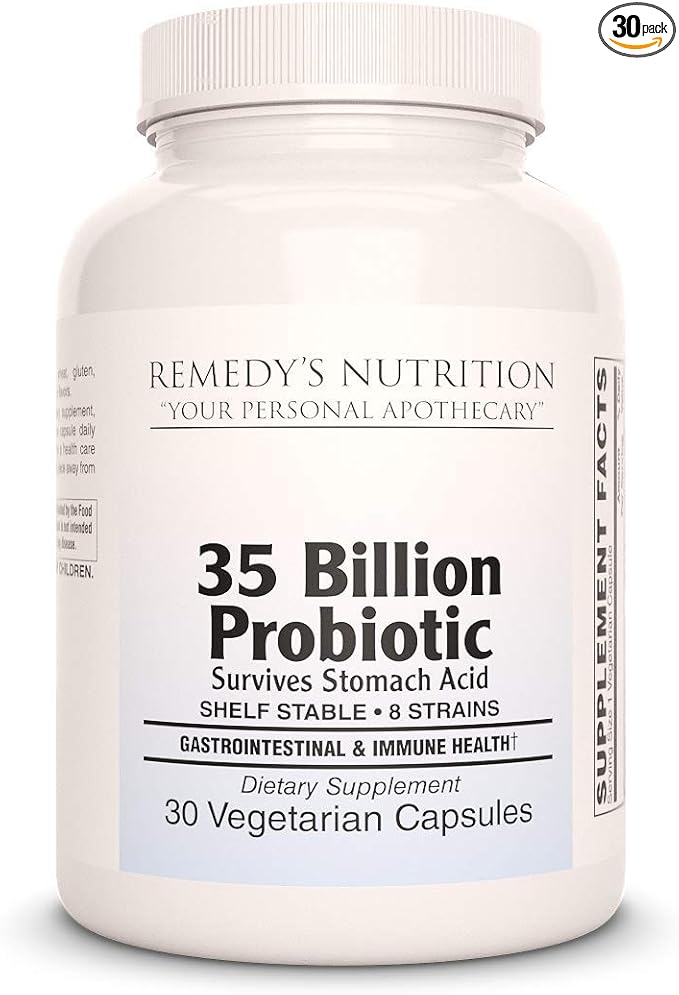 Remedy's nutrition Probiotic 35 Billion 30 Capsule/Vegan Caps