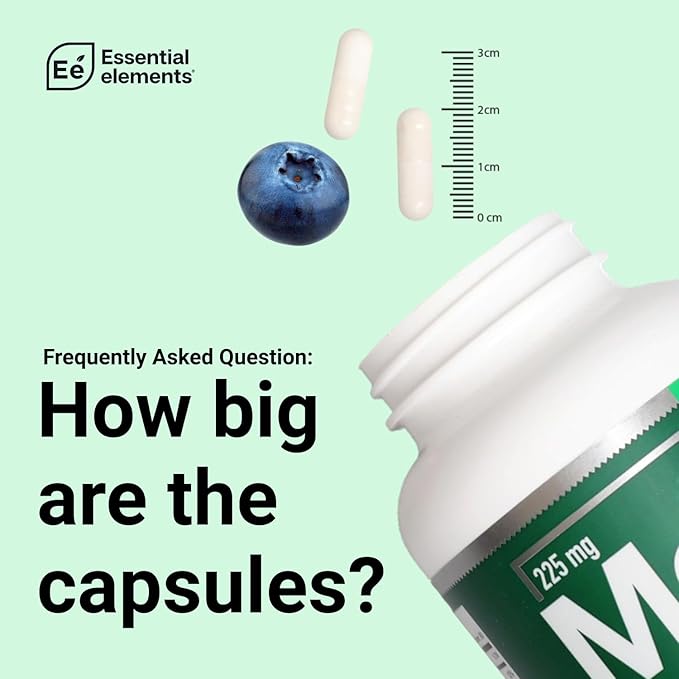 Essential Elements Magnesium Plus Zinc with Vitamin D3 - Scientifically Formulated Heart Bone &amp Muscle Support - 225mg Triple-Strength Magnesium Complex with Glycinate Malate Citrate - 540 Cou