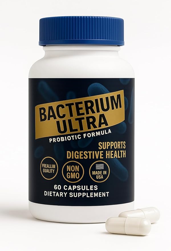 Bacterium Natural Product Vegetarian Capsules General Well-Being - 60 Count - Ultra - allnatural - Pack of 1