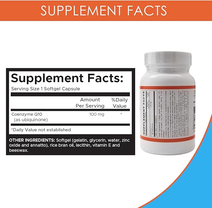 Holistic Health CoEnzyme Q10 100 mg 60 Softgels