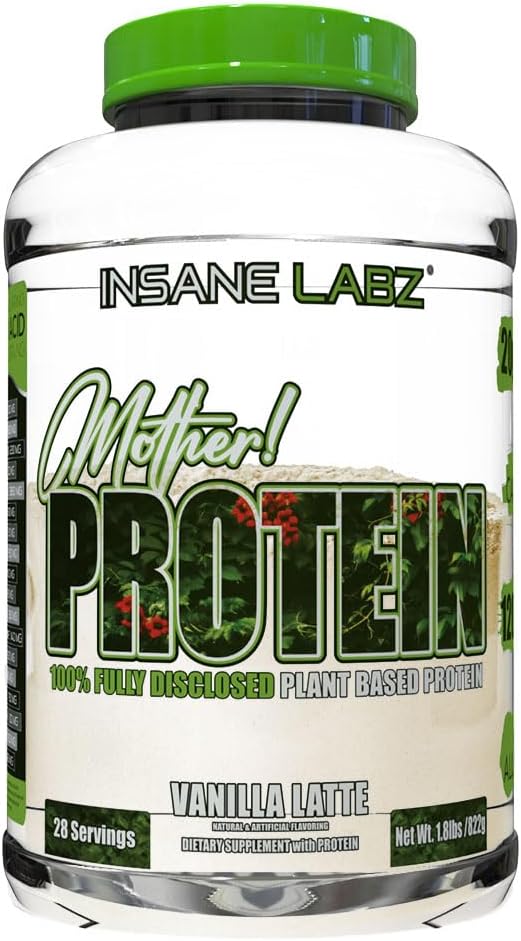 Insane Labz Mother Protein100% Fully Disclosed Plant Based Protein (28 Servings Vanilla)