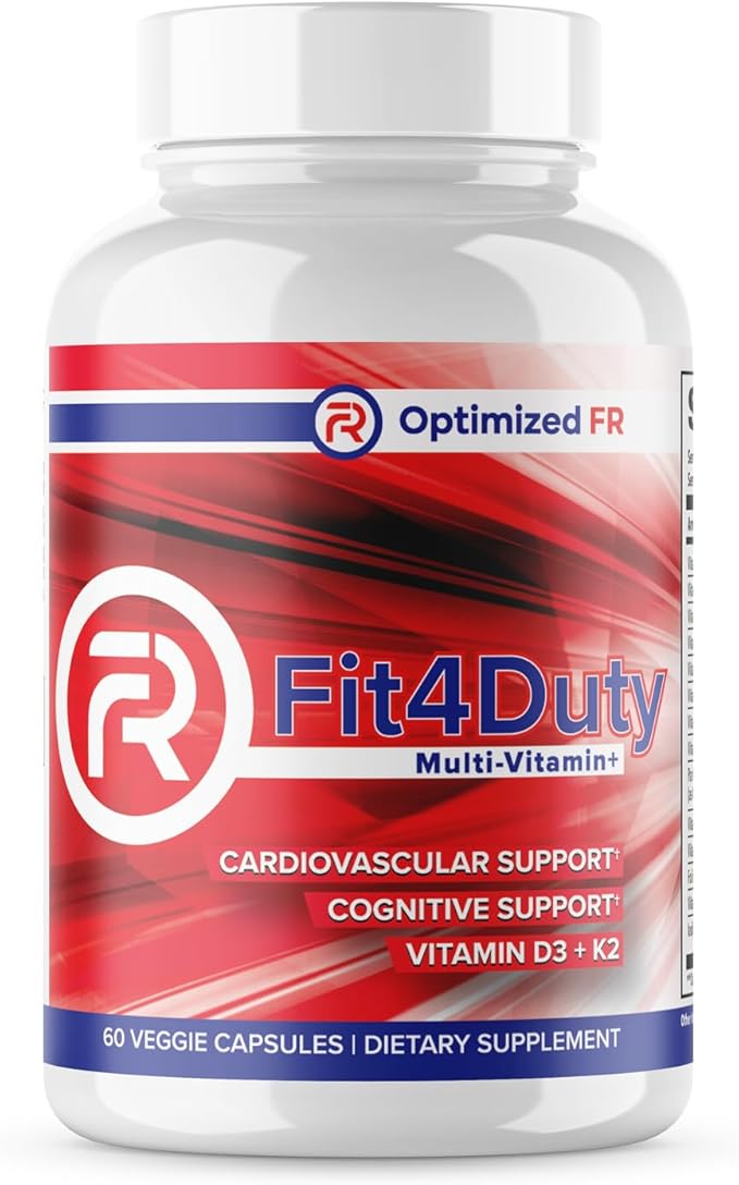 Fit4Duty Multivitamin+ for First Responders One a Day Multivitamin Plus Other nutrients 60 Servings 2 Month Supply