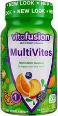 Multi Vites Gummy Vitamins Compatible with Vitafusion Vitamin A B12 B6 C D &amp E Delicious Berry Peach and Orange Flavors Gummies Pack 10 700 Count