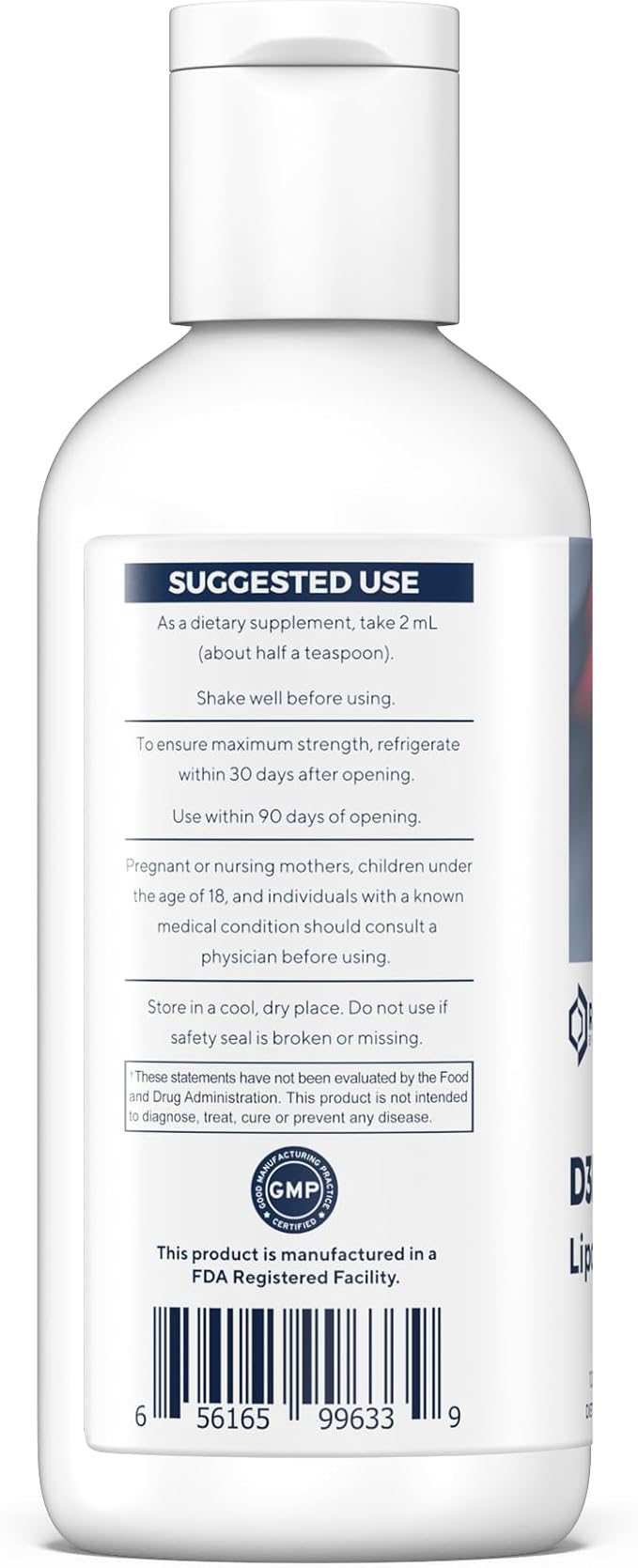 Renue By Science Vitamin D3 K2 Gel | High Strength Liposomal D3 K2 Supplement | 120ml Vitamin D K2 Gel - 2500IU Vitamin D3 &amp 200mcg Vitamin K2 per Serving | Non-GMO &amp Allergen Free | Made in T