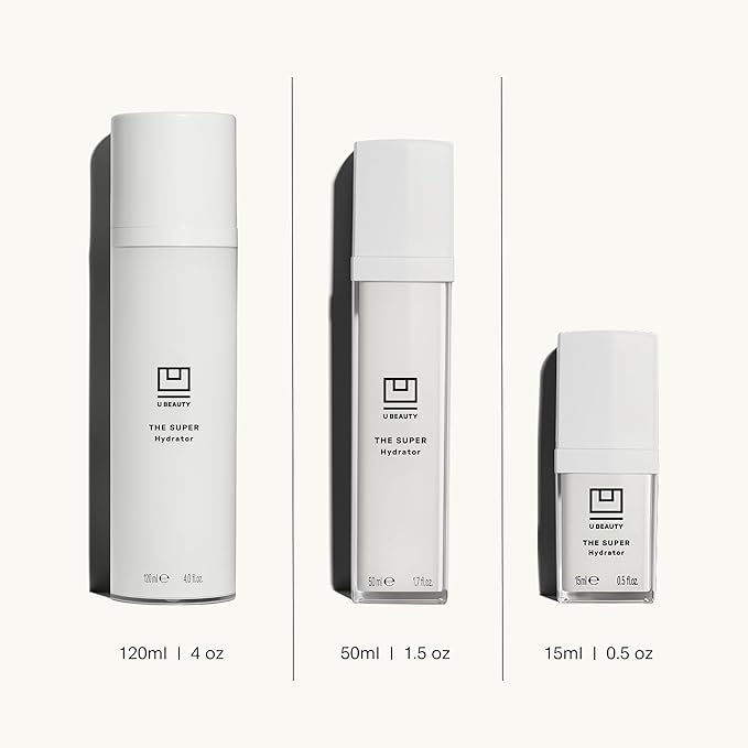 U Beauty The SUPER Hydrator Hyaluronic Acid Moisturizing Cream - Mega-Dose Skin Hydrator with Peptides and Grapeseed Oil for Supple Smooth and Softer-Looking Skin For Up To 48 Hours - 4 fl oz