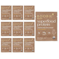 Boobie Body Superfood Protein Meal Replacement Shake Coffee Caramel Flavor | 19g Protein | Safe For Pregnancy Lactation &amp Motherhood | Organic Vegan Zero Sugar 10 Single Serve Packets (1.06