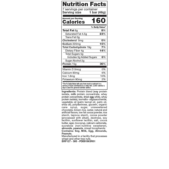 PROTIFIT - Low Calorie Choc-A-Lot Chip Protein Bar 3 Pack High Protein 15g Protein Low Carb Low Sugar Ideal Protein Compatible 7 Servings Per Box (3 Pack)