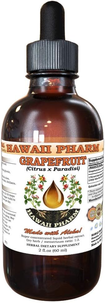 Grapefruit Chakutra (Citrus x Paradisi) Tincture Dried Seed Liquid Extract Grapefruit Herbal Supplement 2 oz