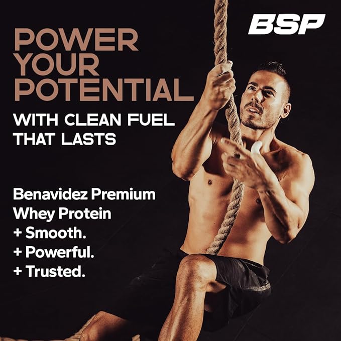 Benavidez Premium Whey Protein Powder – 25g Protein Per Serving Grass-Fed Whey Isolate &amp Concentrate Fast-Digesting Muscle Recovery No Artificial Sweeteners Keto &amp Gluten-Free