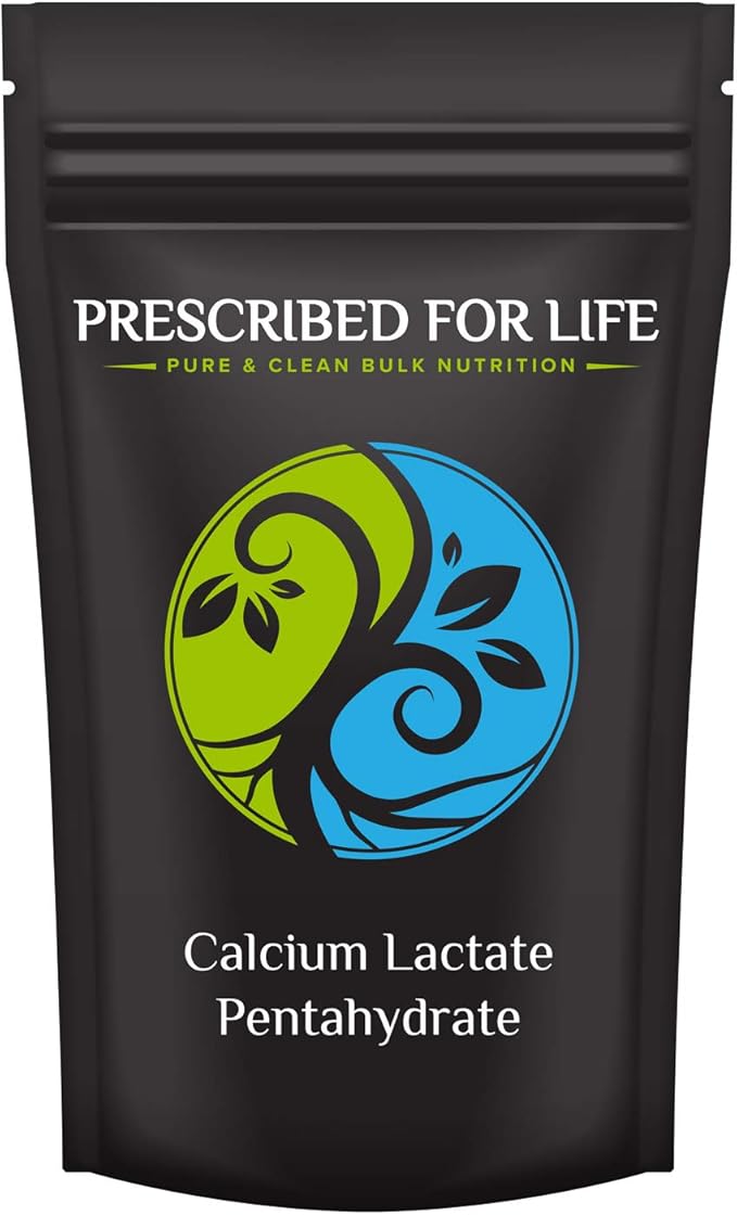 Prescribed for Life Calcium Lactate Pentahydrate - 14% Calcium USP Powder 12 oz (340 g)
