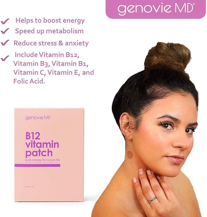 B12 Patch with Multivitamin Plus Vitamin Extra Strength Formula for Boost Energy &amp Focus Memory Self Adhesive Natural Made with B12 Vitamin C and E Perfect for Boosting Your Entire Day 64 Patc