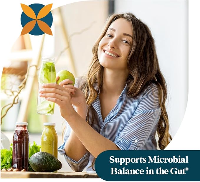 Pattern Wellness Gut Support Supplement - Digestive Support - Probiotic + Prebiotic Blend - Vegan Non-GMO - 3rd Party Lab Tested - 30 Capsules