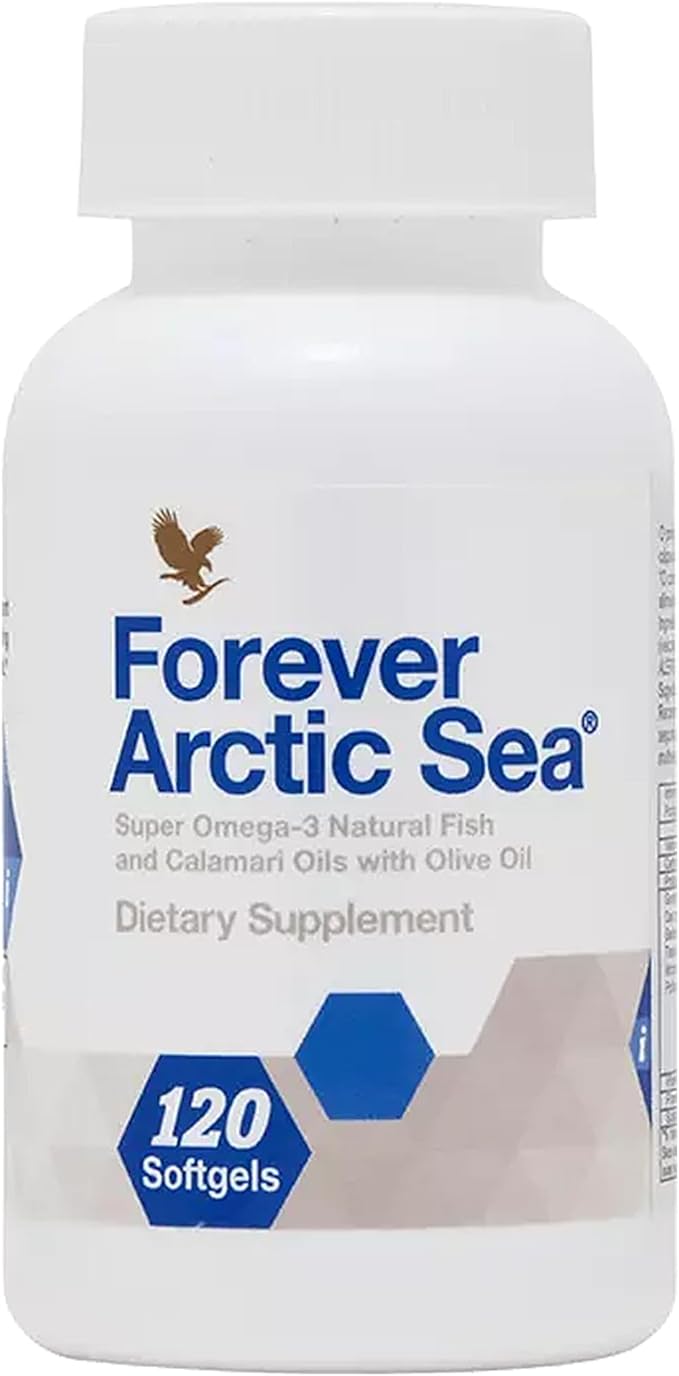 Forever Living - Arctic Sea Omega-3 - Supplement EPA and DHA Fatty Acid Blend Supports Heart Brain and Eye Health Gluten-Free 120 Softgels