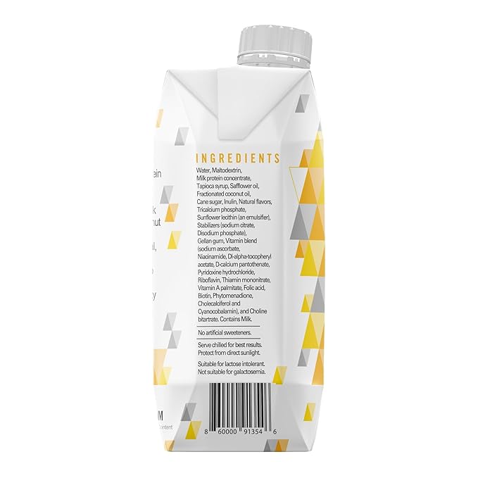 Reason Premium High Calorie Protein Drink - Free of Soy Gluten GMO Artificial Flavors and Sweeteners - NSF Certified Lactose-Friendly and Great for Tube-Feeding - Strawberry 11 oz