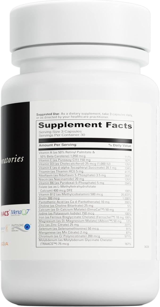 DAVINCI Labs - Daily Best Women - A Dietary Supplement with VitaminB6 Vitamin B12 Vitamin C Vitamin K2 and More - Vegetarian Gluten-Free - 90 Capsules