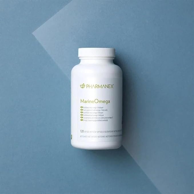Marine Omega Omega-3 Fatty Acids &amp Krill Oil Supplement 1200mg DHA &amp EPA per Serving 120 Softgels Supports Heart Brain Joint &amp Overall Health