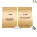 Pure Original Ingredients Calcium Chloride &amp Calcium Lactate Bundle (1lb) Dietary Supplements Fine Powders