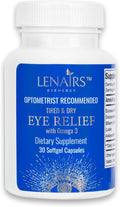 Tired &amp Dry Eye Relief: Digital Screens Eye Strain from with Omega 3 EPA &amp DHA Bilberry Lutein Astaxanthin Essential Nutrients for Eye Health Gluten Free