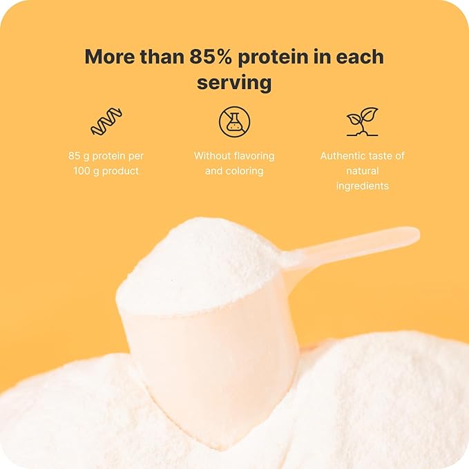 Clear Whey Isolate Fresh Fruity Protein Flavour Sweetened with Stevia Over 85% Protein Natural Ingredients No Artificial Flavours and Dyes (17.64 oz) (Peach Fuzz)
