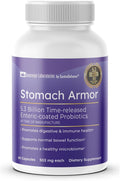 Stomach Armor - Shelf Stable Pre and Probiotic - Liposomal Colostrum-LD Enhanced. Beneficial Stains Colonize and Promote Gut Health Designed for Adult Women and Men