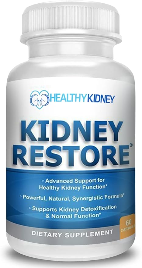 Kidney Restore &amp Pure Kidney 2-Pack Bundle for Kidney Cleansing &amp Supporting Protein Levels with A Low Protein Kidney Diet