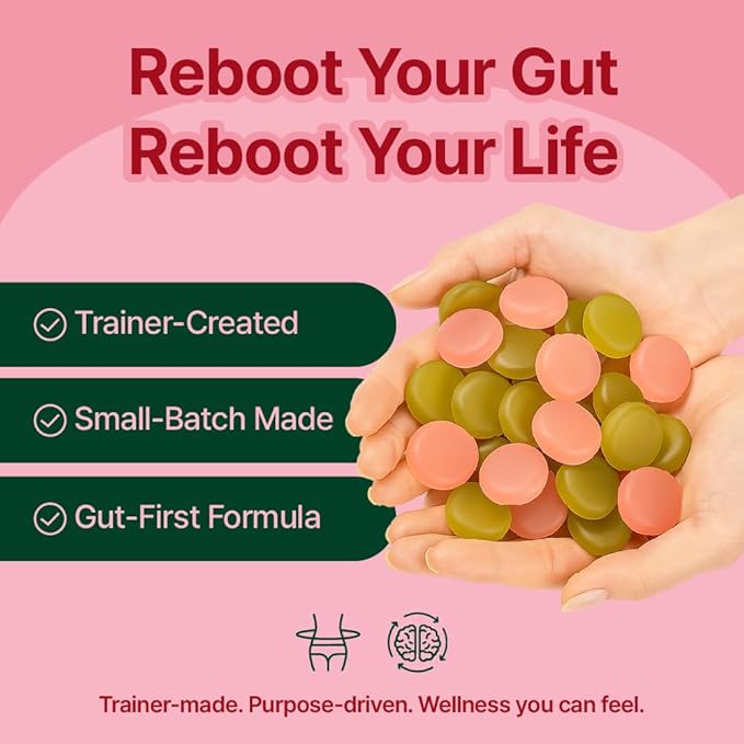 Reboot Probiotic Jelly | 44 Billion CFU Gummies | Vegan Sugar-Free Shelf-Stable | Chewable Lychee &amp Muscat Grape Flavor | 12 Pouches for Gut Health