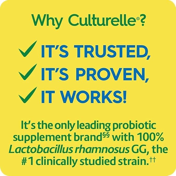 Culturelle Pro Strength Daily Probiotic Digestive Health Capsules 60 Count &amp Health Wellness Daily Probiotic Supplement 50 Count Bundle