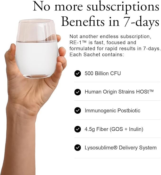 Probiotic Powder for Adults - 500 Billion CFU 4.5g Fiber 3-in-1 High Potency Probiotics with Digestive Prebiotics &amp Postbiotics for Gut Reset Bloat Relief &amp More Vegan Made in Japan (7 Sa