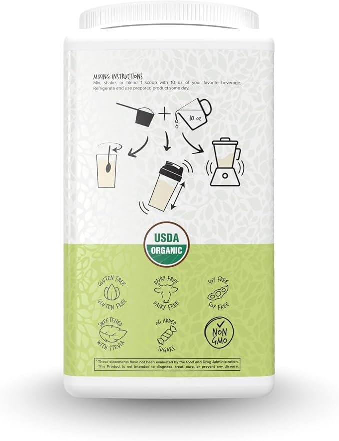 Portions Master Vegan Protein Blend Complete Plant Based Protein Powder with Pea Hemp Seed Goji Blend Medium Chain Triglycerides (750g Unflavored)
