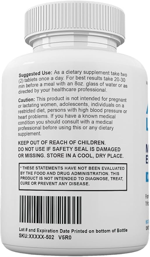 Zonata Official Alpha Labs Dietary Supplement for Male Natural Formula to Sustain Energy &amp Performance Levels Alphalabs Best Reviews (60 Tablets)
