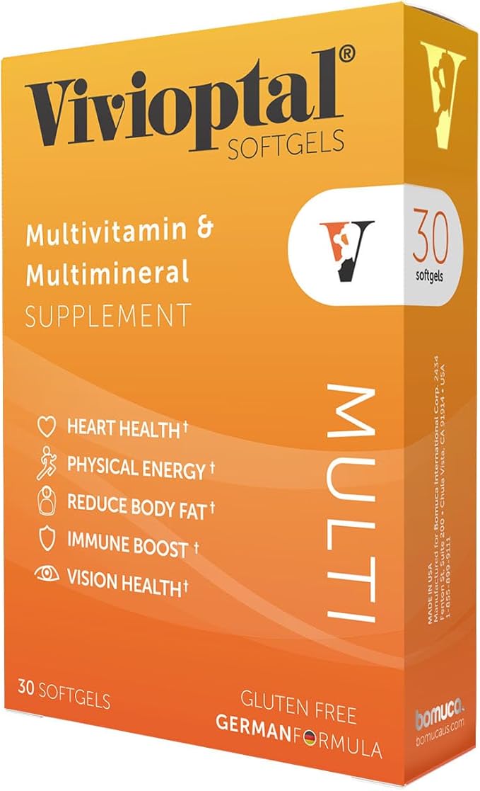 Vivioptal Multi 30 Softgels Multivitamin &amp Multimineral Gluten Free German Formula