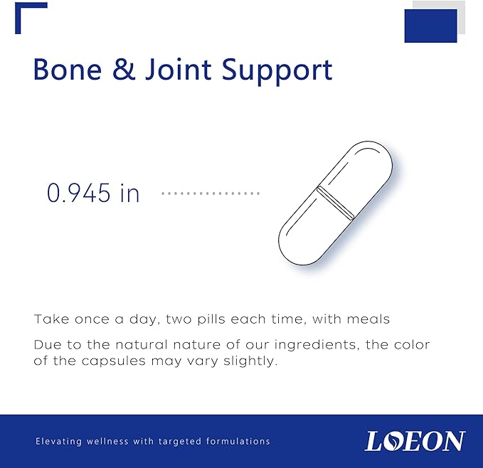 Bone Fracture Supplement Bone &amp Joint Support Key Vitamins and Minerals for Bones 60 Capsules