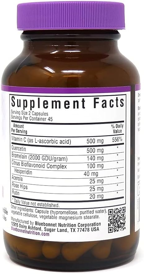 Bluebonnet Nutrition – B-Complex100 100 Capsules + Quercetin Vitamin C 90 Caps + Zeaxanthin Plus Lutein for The Vision 60 Softgels (3 Units Total)