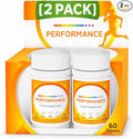 Centrrum Performance Multivitamin &amp Mineral Tablets 60 Count Including Vitamin C D and Iron (Pack of 2)