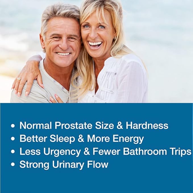 Advanced Prostate Health Supplement for Men 10 Natural Ingredients Saw Palmetto Beta Sitosterol Reduce Bathroom Trips &amp Urgency - 2 Month Supply
