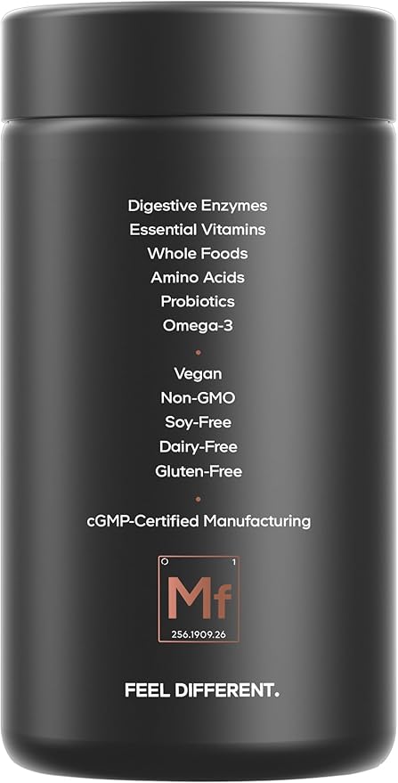 Codeage Men’s Daily Multivitamin – 25+ Essential Vitamins &amp Minerals Organic Whole Foods Probiotics Omega-3 Zinc Vitamins A B C D E &amp K – 120 Capsules