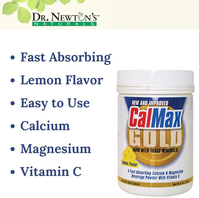 Dr Newton's Naturals Vitamin D3 Fast Melting Tablets and CalMax Gold Powder Drink Mix Bundle
