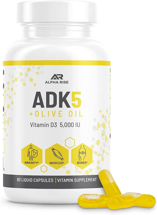 ADK 5 Vitamin Supplement + Creatine Pills for Men