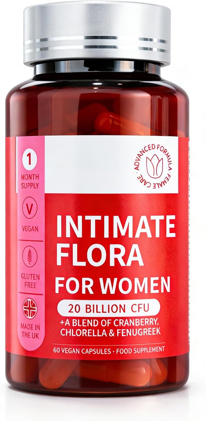 Vaginal Probiotic Supplement - Supports Healthy Vaginal pH Fresh Odor &amp Balanced Flora for Women Urinary Tract Health with Prebiotics &amp Lactobacillus Probiotic Blend - 20 Billion CFU