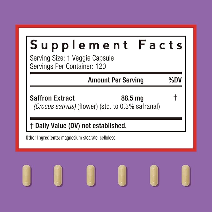Doctor's Recipes Women’s Probiotics + Saffron Bundle (Pack of 2) | 200B CFUs 36 Strains Probiotic (Item 1) &amp 88.5 mg Saffron Extract Supplement (Item 2) | 30 Capsules + 120 Capsules
