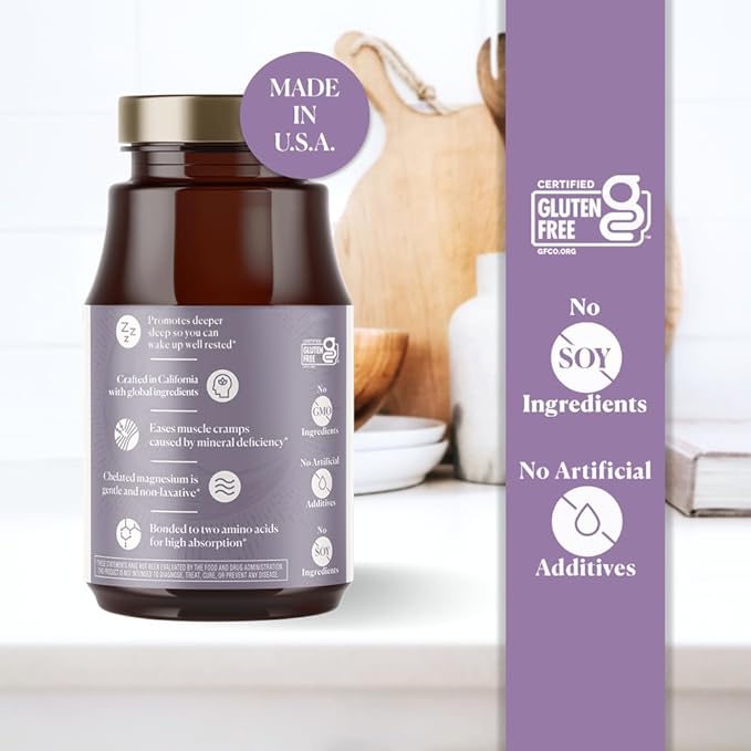 Nutri-Rich Magnesium Glycinate Chelate Magnesium 400mg for Better Sleep MCT Oil High Potency Easy Absorption Muscle Heart Health Relaxation Gluten Free No Soy No Artificial Additives