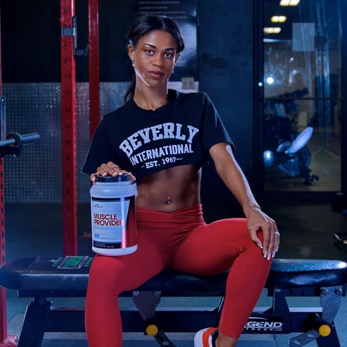 Beverly International Muscle Provider 28 Servings Vanilla. Super-Fast-Absorbing Whey Protein Powder for Recovery Lean Muscle. Fills Your Muscles not Your Stomach. Tastes Like Ice Cream