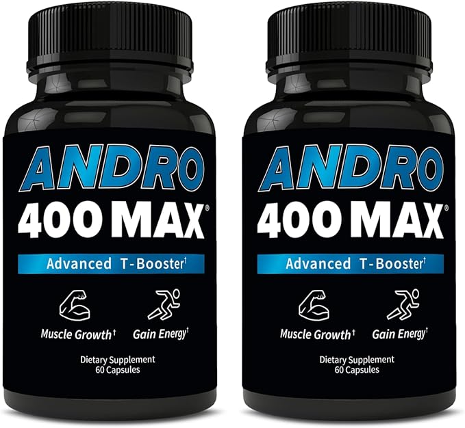 Andro400 Max Advanced T-Support &amp Nitric Oxide Booster – Traditional Tongkat Ali 100:1 Extract with L-Arginine &amp L-Citrulline – Supports Circulation and Physical Performance – 120 Capsules