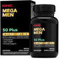 GNC Mega Men 50 Plus Multivitamin Caplets Clinically Proven Heart &amp Prostate Health B Vitamins Saw Palmetto Memory Vitamin D-3 60 Count