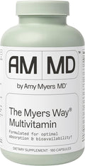 Amy Myers MD The Myers Way Multivitamin - Supports Healthy Immune Thyroid &amp Adrenal Function - Gluten-Free Non-Dairy &amp Iron Free Healthcare Supplement