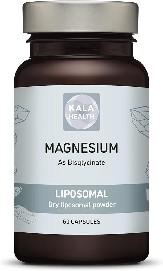Liposomal Magnesium Bisglycinate Powder 500 mg Capsules – Vegan Non-GMO Pure Active Ingredient No Additives 80% Elemental Magnesium per Serving (60)