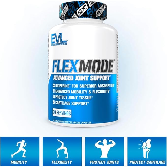 FLEXMODE Joint Supplement with Glucosamine Chondroitin MSM (30 Servings) Plus Advanced Daily Multivitamin for Men with Essential Vitamins Minerals &amp Phytonutrient Complex (60 Servings)