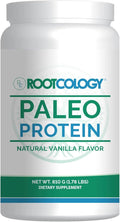 Rootcology by Dr. Izabella Wentz | Paleo Protein | Hydrolyzed Beef Protein Powder 21g Protein per Serving with MCT &amp Stevia | Dairy-Free and Soy-Free | Natural Vanilla Flavor | 885g / 30 Servings