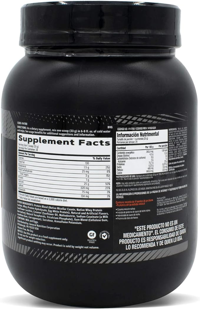 GNC AMP Sustained Protein Blend - Cinnamon Toast (28 Servings)