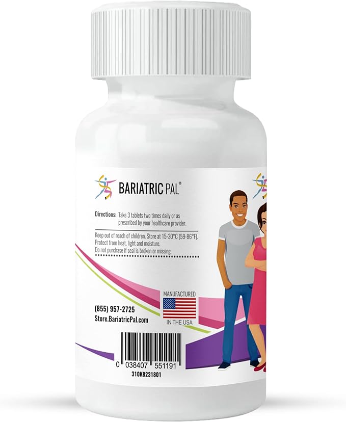 BariatricPal 30-Day Bariatric Vitamin Bundle Multivitamin ONE 1 per Day! Capsule with 18mg Iron Easy Swallow Calcium Citrate (600mg) and D3 Coated Tablets